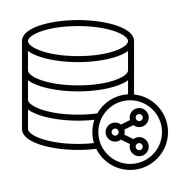 vektör ince çizgi simgesini paylaş 