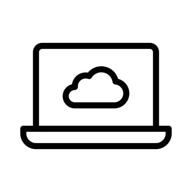 veritabanı vektörü ince çizgi simgesi 