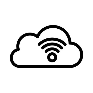 wifi vektör ince çizgi simgesi 