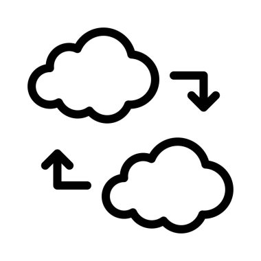 vektör ince çizgi simgesini transfer et 