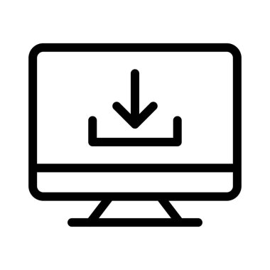 vektör ince çizgi simgesini kaydet 