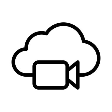 kamera vektörü ince çizgi simgesi 