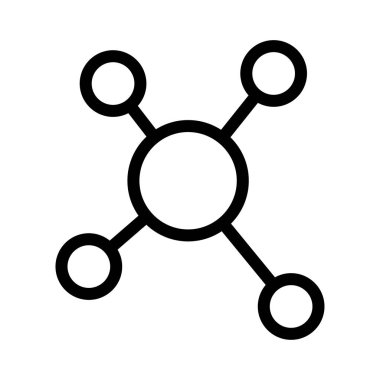 bağlantı vektörü ince çizgi simgesi 