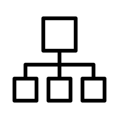 ağ vektörü ince çizgi simgesi 