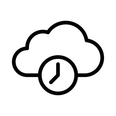 Kronometre vektör ince çizgi simgesi 