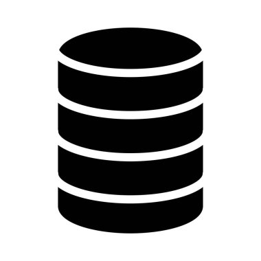 sunucu vektörü düz simgesi 