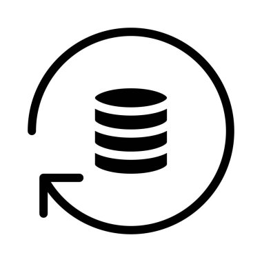 sunucu vektörü düz simgesi 