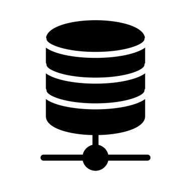 sunucu vektörü düz simgesi 