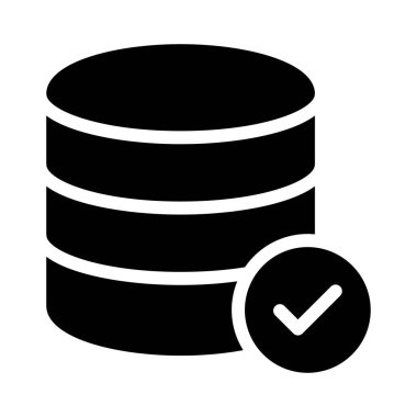 tam vektör glyph düz simgesi 