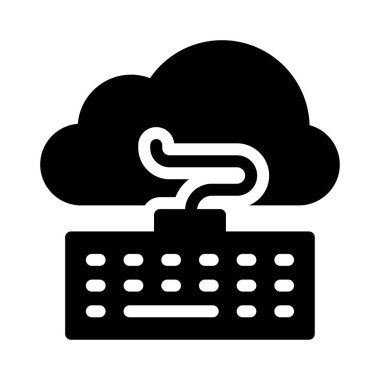 Klavye vektör düz simge 