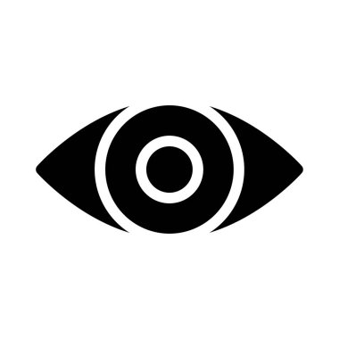 vektör glifinin düz simgesine bak 