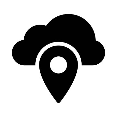 harita vektör düz simgesi 