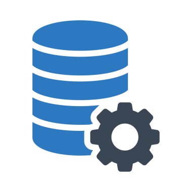 sunucu vektör renk simgesi 