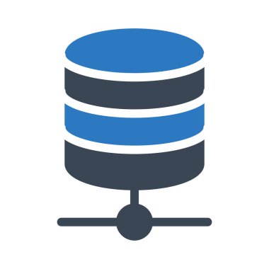 sunucu vektör renk simgesi 