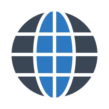 dünya vektör renk simgesi 