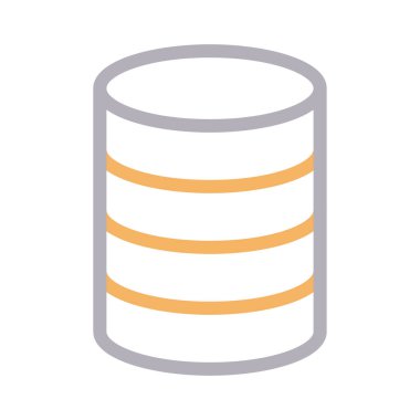 sunucu düz renk çizgisi simgesi 