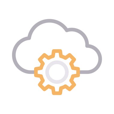 bulut düz çizgi simgesi 