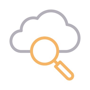 bulut düz çizgi simgesi 