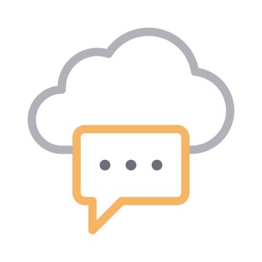 kabarcık düz renk çizgisi simgesi 