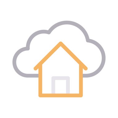 ev düz çizgi simgesi 