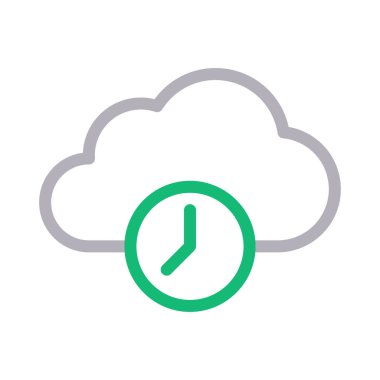 Kronometre düz çizgi simgesi 