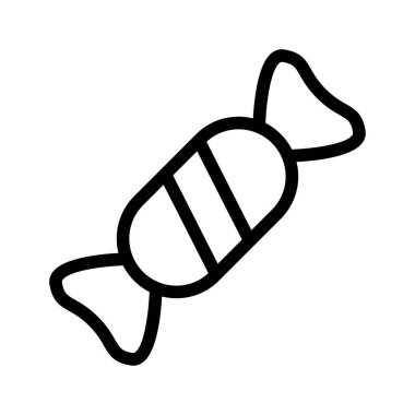 Şeker vektörü ince çizgi simgesi 