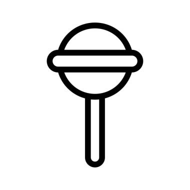 Şeker vektörü ince çizgi simgesi 