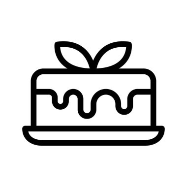 tatlı vektör ince çizgi simgesi 