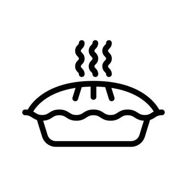 kek vektörü ince çizgi simgesi 