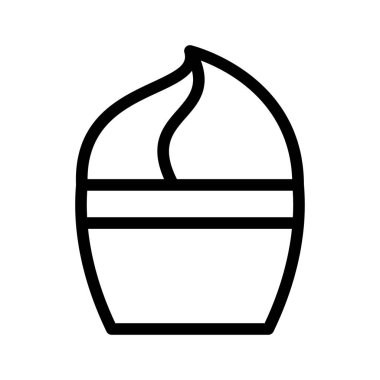 Kek vektörü ince çizgi simgesi 