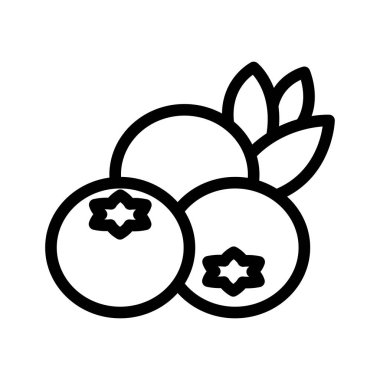 kiraz vektörü ince çizgi simgesi 