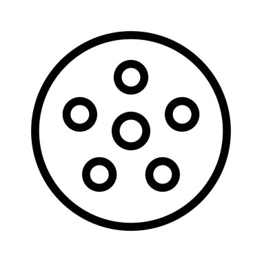 Bisküvi vektörü ince çizgi simgesi 