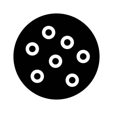 bisküvi vektör kabartması düz simge 