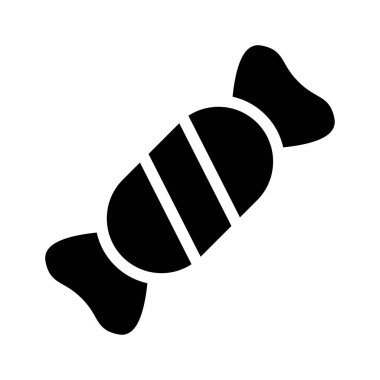 Şekerleme vektörü düz simgesi 