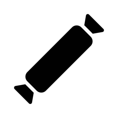 toffee vektör kabartması düz simge 