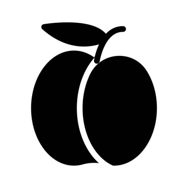 meyve vektörü düz simgesi 