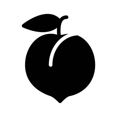 meyve vektörü düz simgesi 