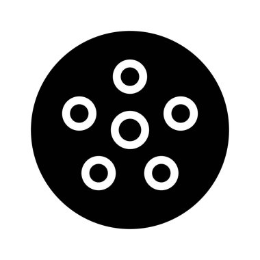 bisküvi vektör kabartması düz simge 