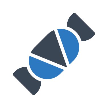 Şeker vektörü renk simgesi 