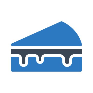 Pasta vektörü renk simgesi 