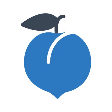 şeftali vektörü renk simgesi 