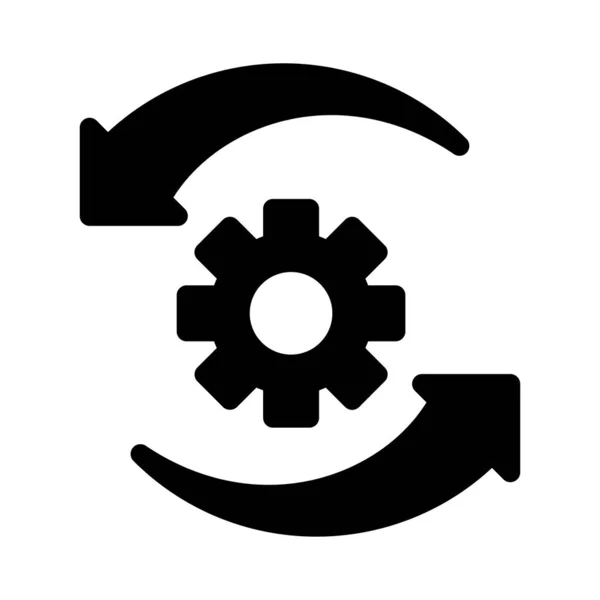 Configureren Vector Glyph Platte Pictogram — Stockvector