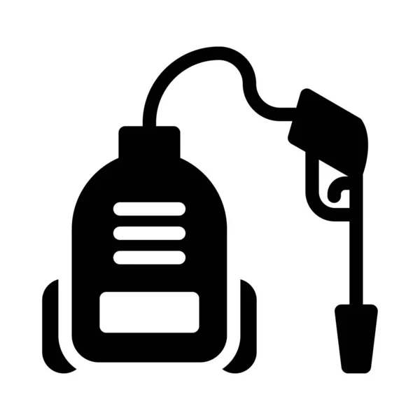 Hoover Vector Glyph Platte Pictogram — Stockvector