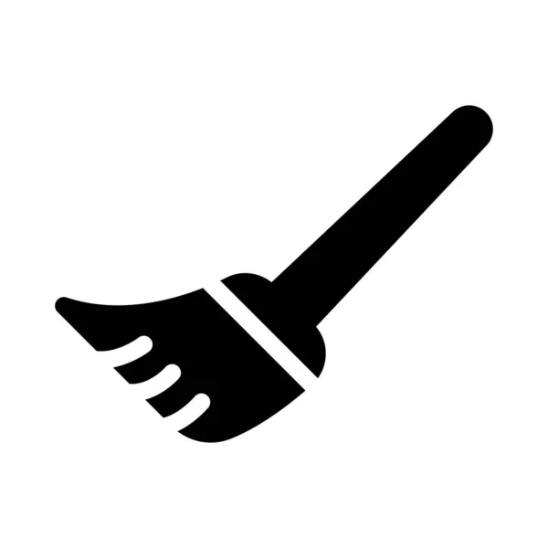 Pinselvektorglyphen Flaches Symbol — Stockvektor