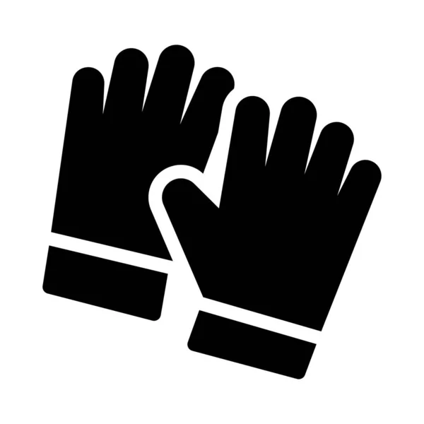 Hand Vektor Glyphen Flaches Symbol — Stockvektor