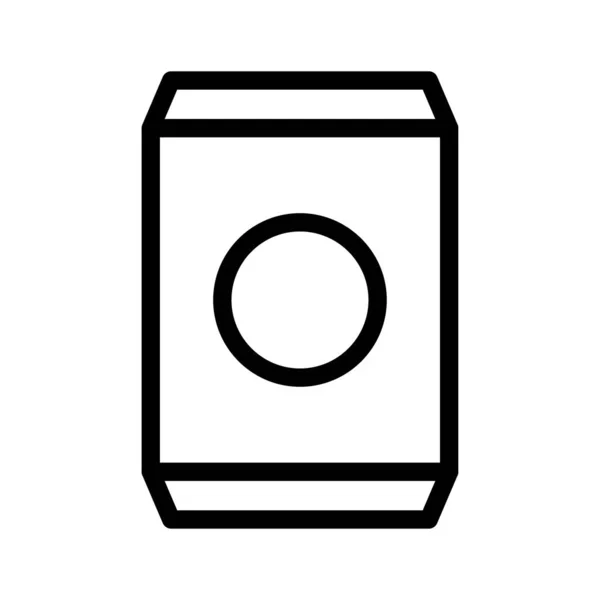 Drank Vector Dunne Lijn Pictogram — Stockvector