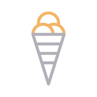 dondurma düz çizgi simgesi 