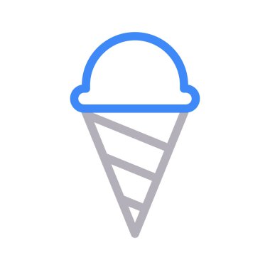 dondurma düz çizgi simgesi 