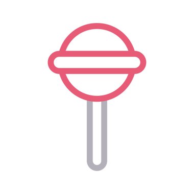 Lolipop düz çizgi simgesi 