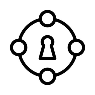 vektör ince çizgi simgesini paylaş 